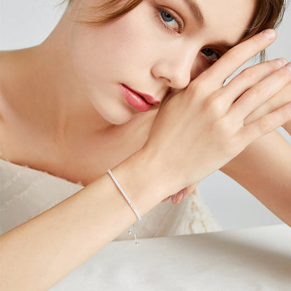 Gelang Wanita Full Drill Liontin - Aksesoris Jewelry Hadiah Ulang Tahun 2025 - 我的商店