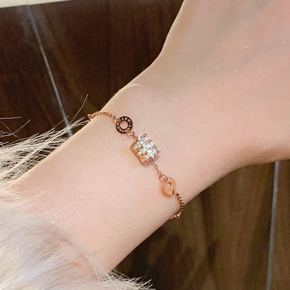 Gelang Berlian Romawi untuk Wanita – Bangle Emas Vintage, Perhiasan Aksesori Elegan - 我的商店