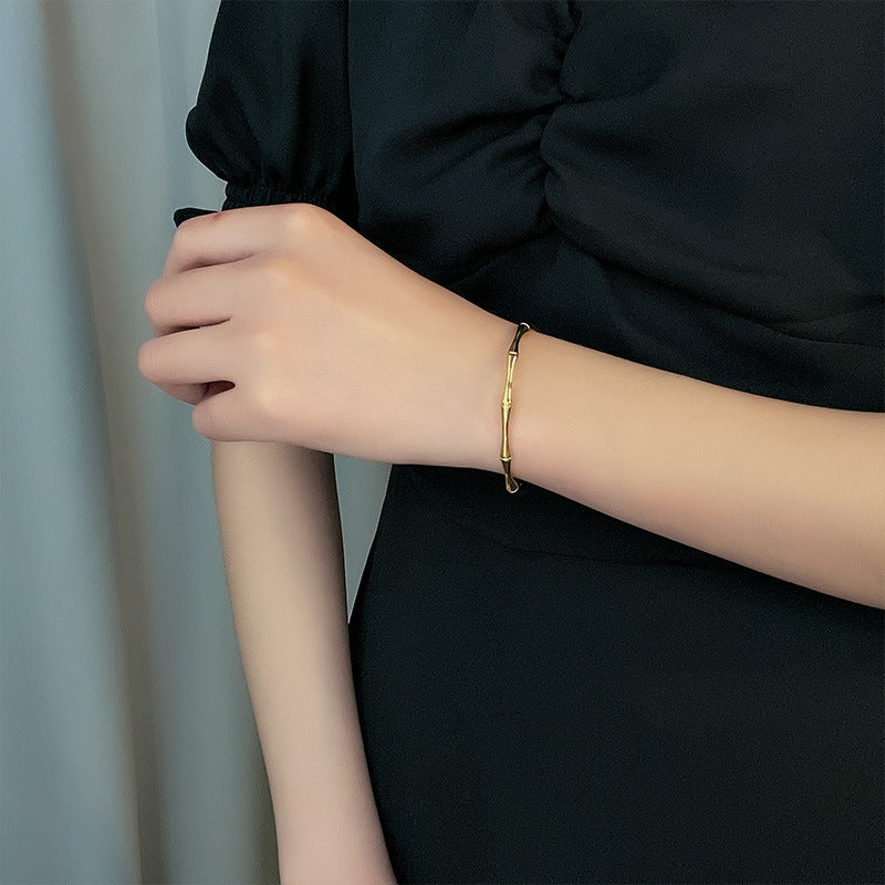 Grosir Gelang Wanita Baja Tahan Karat 18K Emas - Elegan & Awet, Cocok untuk Bisnis! - 我的商店