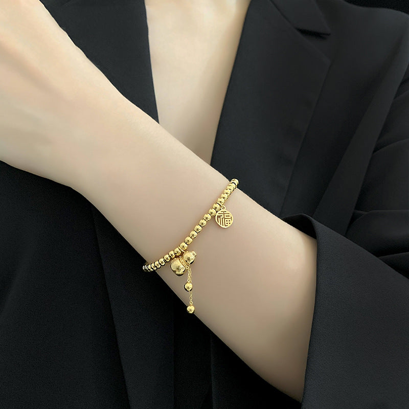 Grosir Gelang Mutiara Emas untuk Wanita – Liontin Labu, Anti Karat, Hadiah Personalisasi - 我的商店