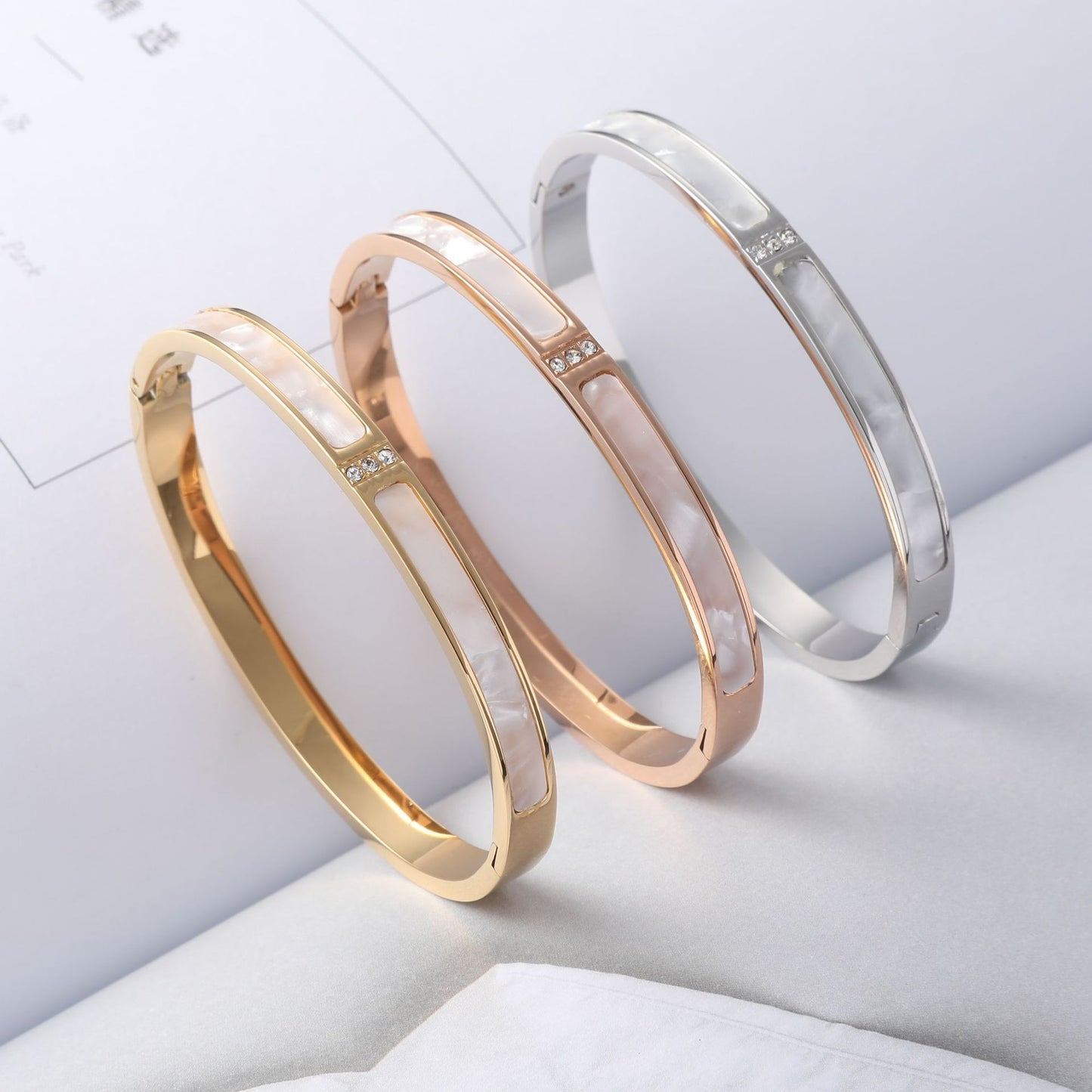 Gelang Wanita Sederhana Gaya Korea - Stainless Steel, Tidak Pudar, Elegan & Trendi! - 我的商店