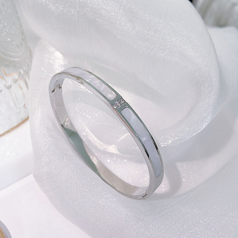 Gelang Wanita Sederhana Gaya Korea - Stainless Steel, Tidak Pudar, Elegan & Trendi! - 我的商店
