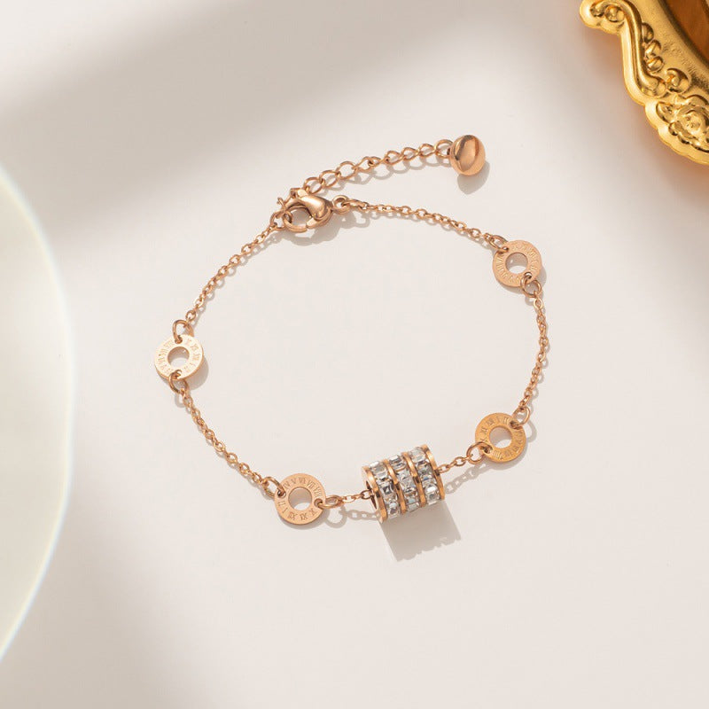 Kalung Wanita Klasik - Rantai Emas Stainless Steel dengan Liontim Elegan - 我的商店