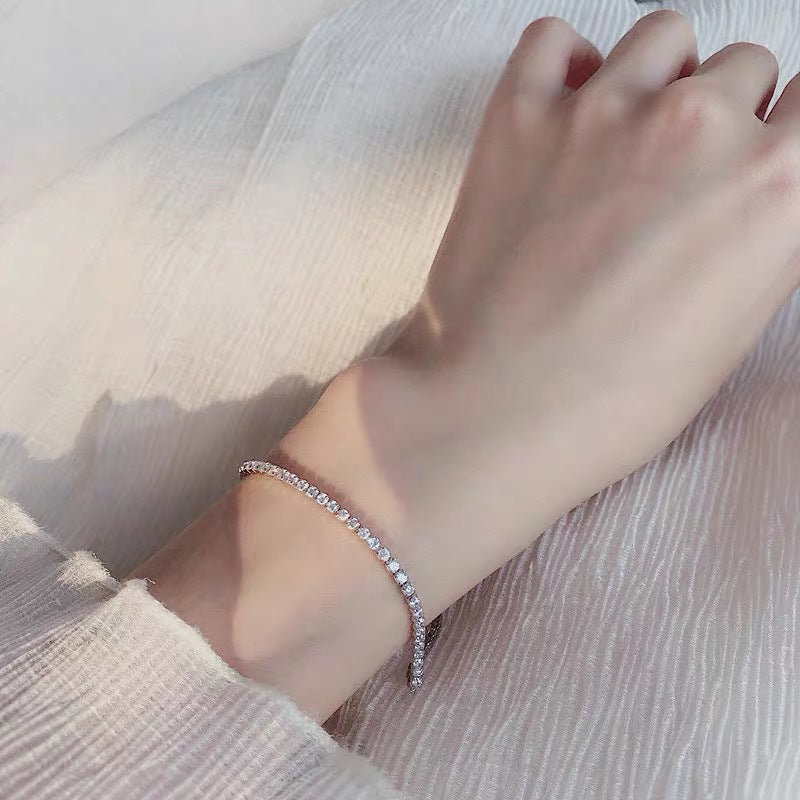 Gelang Wanita Full Drill Liontin - Aksesoris Jewelry Hadiah Ulang Tahun 2025 - 我的商店