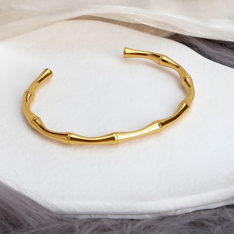 Grosir Gelang Wanita Baja Tahan Karat 18K Emas - Elegan & Awet, Cocok untuk Bisnis! - 我的商店