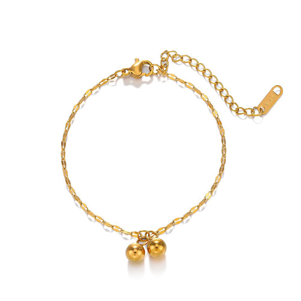 Grosir Gelang Kaki Wanita Vintage dengan Liontin Lonceng - Tidak Kusam, Cocok untuk Hadiah! - 我的商店