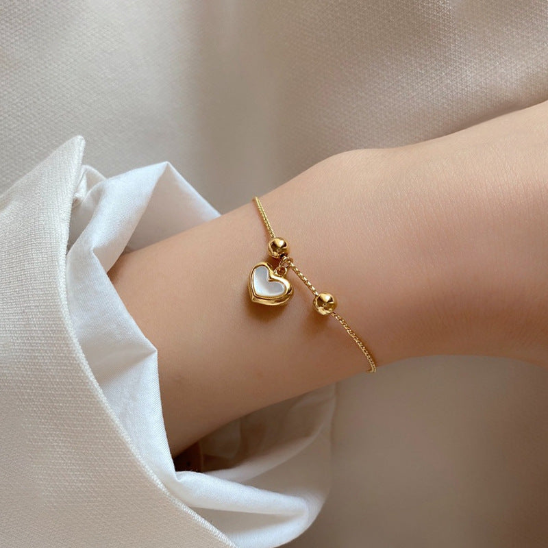 Gelang Wanita - Stainless Steel Emas 18K Anti Kusam, Aksesoris Fashion Elegan - 我的商店