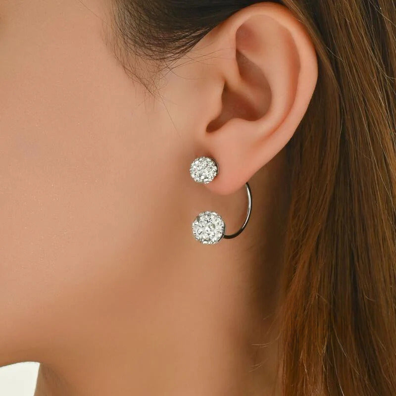 Anting Tusuk U Shambhala Wanita Titanium Steel perhiasandirect