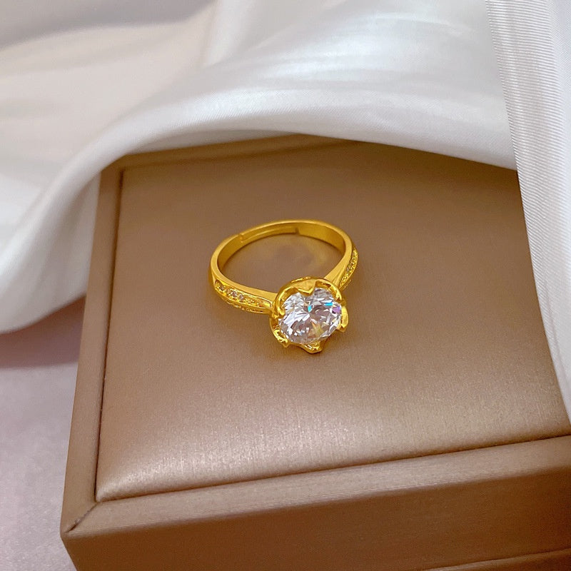 Grosir Cincin Bunga Adjustable untuk Wanita – Cincin Emas Berlian, Aksesoris Perhiasan Mewah - perhiasandirect