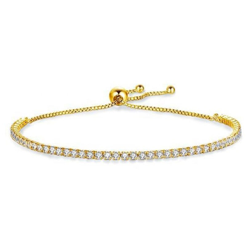 Gelang Wanita Full Drill Liontin - Aksesoris Jewelry Hadiah Ulang Tahun 2025 - 我的商店