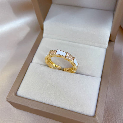 Cincin Wanita Bambu Adjustable - Emas, Tidak Kusam, Elegan & Cocok untuk Setiap Ukuran Jari! - 我的商店