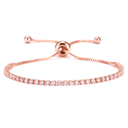 Gelang Wanita Full Drill Liontin - Aksesoris Jewelry Hadiah Ulang Tahun 2025 - 我的商店