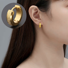 Anting Frosted Wanita – Stainless Steel, Hypoallergenic & Fashion Elegan