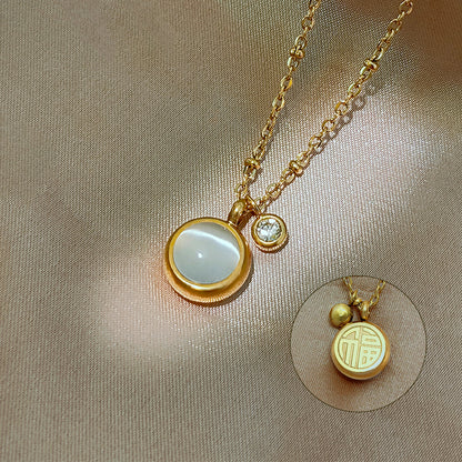 Kalung Mata Kucing Pembawa Keberuntungan Wanita - Perhiasan Hypoallergenic Anti Kusam, Aksesoris Fashion Trendy, Grosir Harga Terbaik - 我的商店