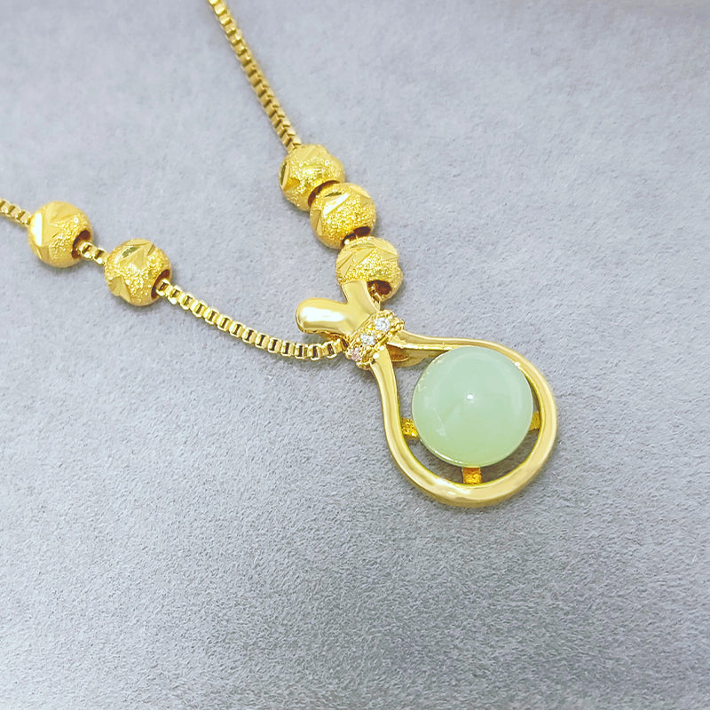 Kalung Fashion Titanium Steel Emas untuk Wanita - Anti Pudar & Hypoallergenic | Aksesoris Perhiasan Elegan - 我的商店
