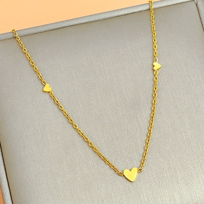 Gelang Pembawa Keberuntungan Wanita - Rantai Emas Stainless Steel Anti Kusam - 我的商店