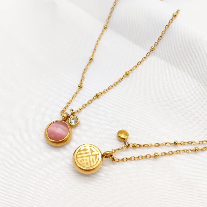 Kalung Mata Kucing Pembawa Keberuntungan Wanita - Perhiasan Hypoallergenic Anti Kusam, Aksesoris Fashion Trendy, Grosir Harga Terbaik - 我的商店