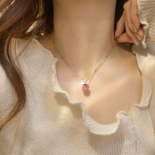 Kalung Mata Kucing Pembawa Keberuntungan Wanita - Perhiasan Hypoallergenic Anti Kusam, Aksesoris Fashion Trendy, Grosir Harga Terbaik - 我的商店