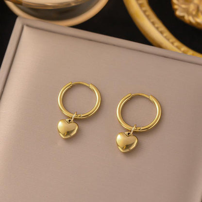 Anting Pasangan Wanita Stainless Steel Motif Bunga 4 Daun Anti Luntur perhiasandirect