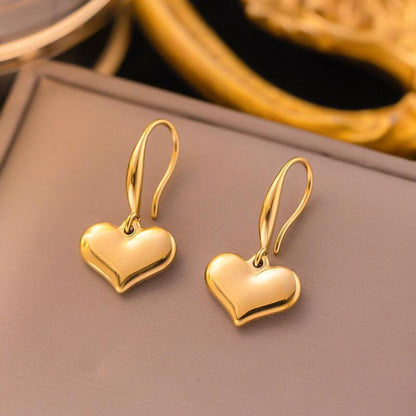 Anting Pasangan Wanita Stainless Steel Motif Bunga 4 Daun Anti Luntur perhiasandirect
