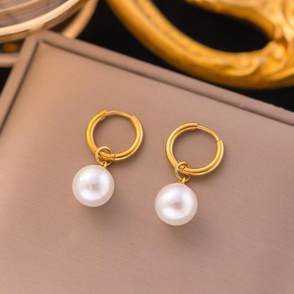 Anting Pasangan Wanita Stainless Steel Motif Bunga 4 Daun Anti Luntur perhiasandirect