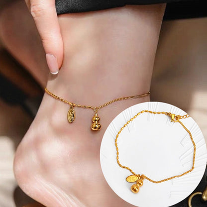 Gelang Kaki Wanita Vintage Liontin Hati - Stainless Steel, Tidak Kusam & Tidak Pudar, Elegan & Awet! - 我的商店