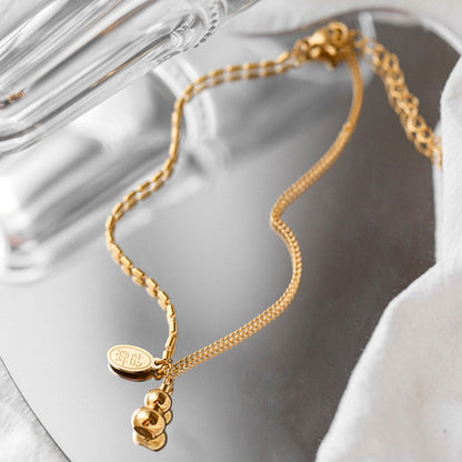 Gelang Kaki Wanita Gourdos Vintage - Rantai Emas, Tidak Pudar, Elegan & Cocok untuk Hadiah! - 我的商店
