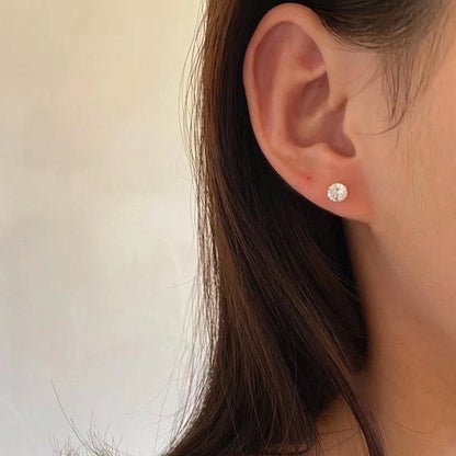 Anting Zirconia Wanita - Stainless Steel Emas Anti Kusam, Hadiah Elegan - 我的商店