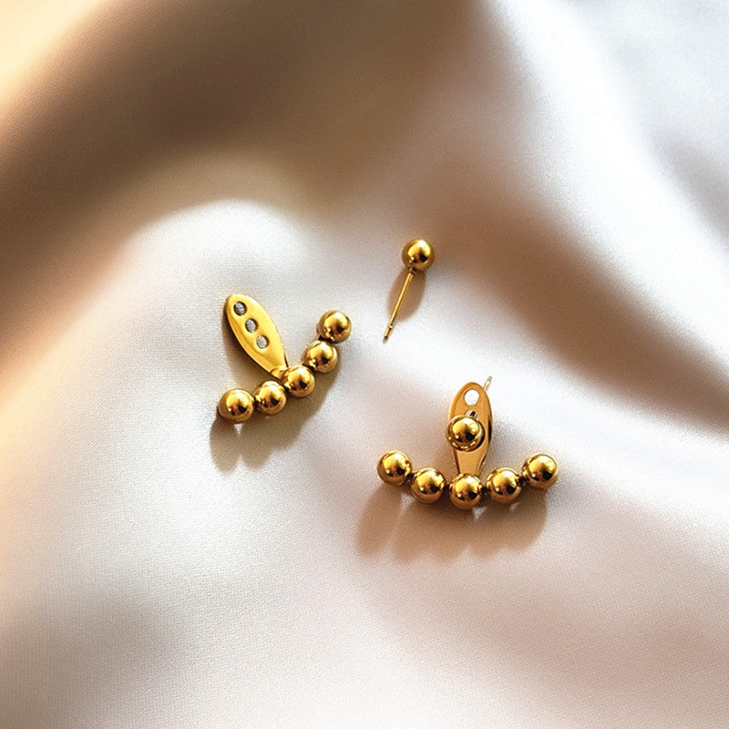 Grosir Anting Hikaw Mutiara Emas untuk Wanita – Baja Tahan Karat, Hipoalergenik, Aksesoris Perhiasan - 我的商店