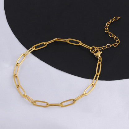Gosir Gelang Wanita Lapis Emas 18K - Stainless Steel, Elegan & Cocok untuk Hadiah Ulang Tahun! - 我的商店