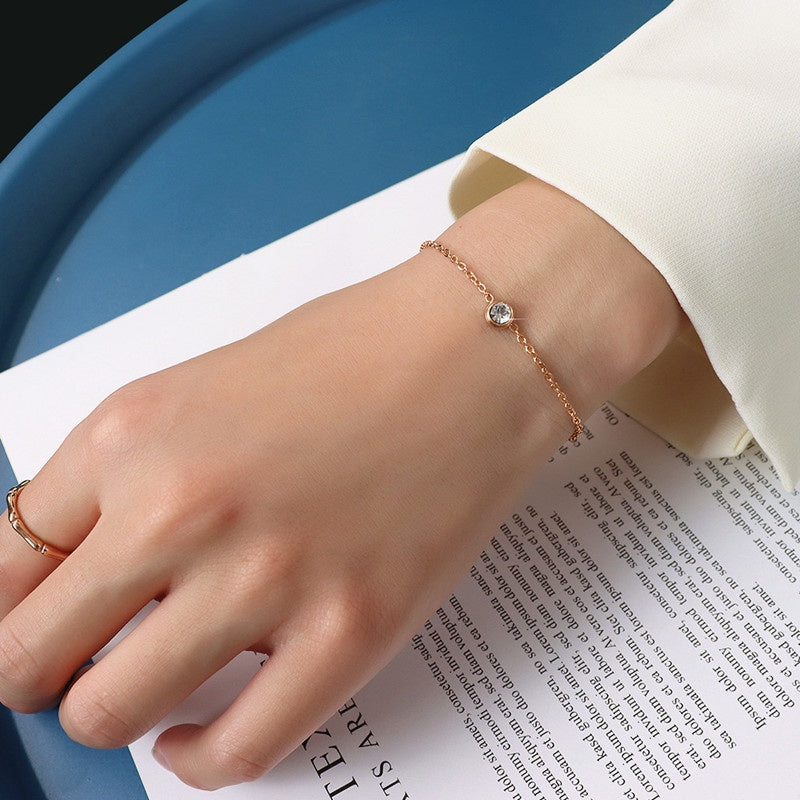 Gelang Pasangan Berlian - Stainless Steel Lapis Emas, Tidak Kusam, Elegan & Cocok untuk Setiap Acara! - 我的商店