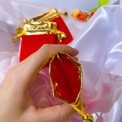 Kantong Velvet untuk Kemasan Perhiasan - Tas Hadiah Lucky Red, Praktis & Elegan! - 我的商店
