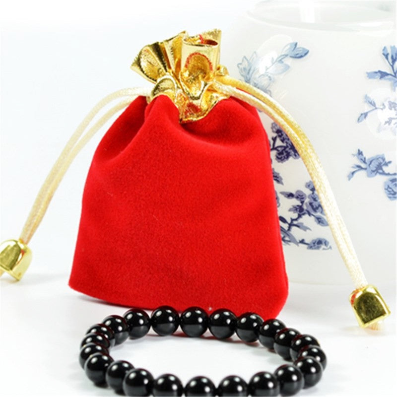 Kantong Velvet untuk Kemasan Perhiasan - Tas Hadiah Lucky Red, Praktis & Elegan! - 我的商店
