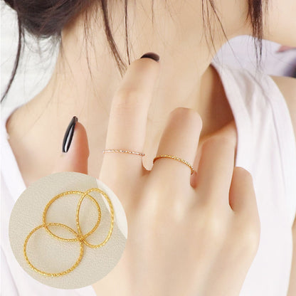Cincin Couple Vintage Wanita - Perhiasan Stainless Steel Emas Anti Kusam, Hadiah Spesial, Grosir Harga Terbaik - 我的商店