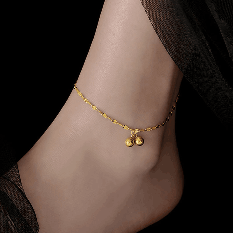 Grosir Gelang Kaki Wanita Vintage dengan Liontin Lonceng - Tidak Kusam, Cocok untuk Hadiah! - 我的商店