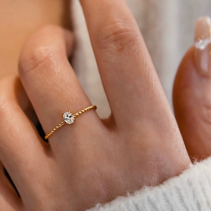 Cincin Bohemian untuk Wanita - Perhiasan Stainless Steel Anti Pudar | Aksesoris Fashion Pasangan Elegan - 我的商店