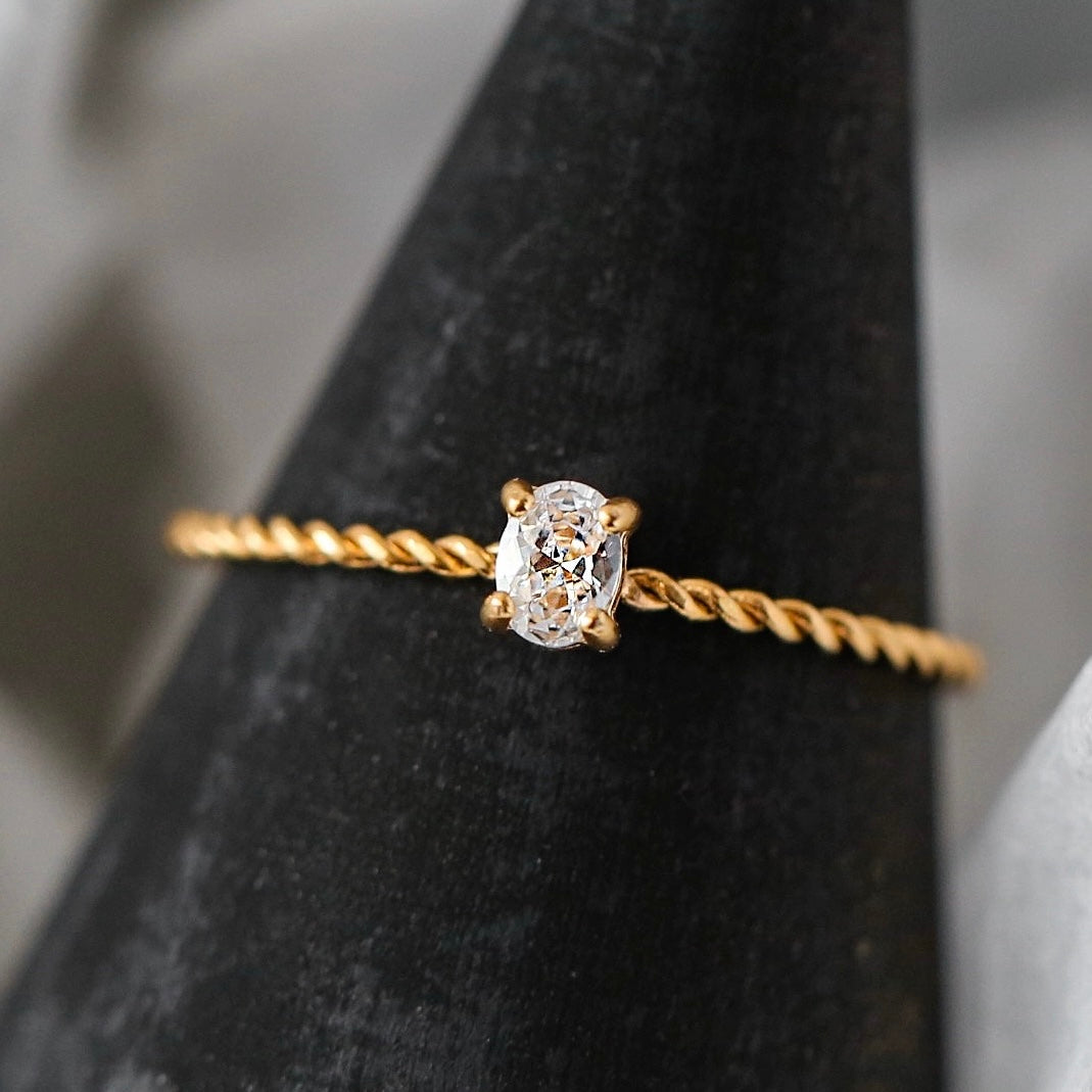 Cincin Bohemian untuk Wanita - Perhiasan Stainless Steel Anti Pudar | Aksesoris Fashion Pasangan Elegan - 我的商店