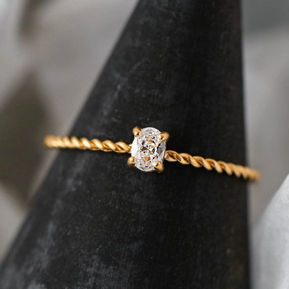 Cincin Bohemian untuk Wanita - Perhiasan Stainless Steel Anti Pudar | Aksesoris Fashion Pasangan Elegan - 我的商店