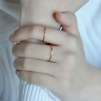 Cincin Pernikahan Emas Vintage untuk Wanita - Singsing Berlian Anti Pudar | Perhiasan Hadiah Elegan - 我的商店
