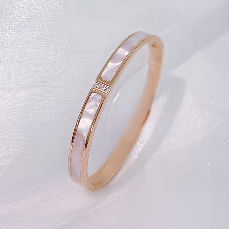 Gelang Wanita Sederhana Gaya Korea - Stainless Steel, Tidak Pudar, Elegan & Trendi! - 我的商店