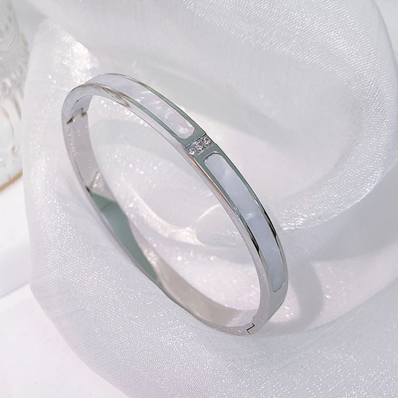 Gelang Wanita Sederhana Gaya Korea - Stainless Steel, Tidak Pudar, Elegan & Trendi! - 我的商店