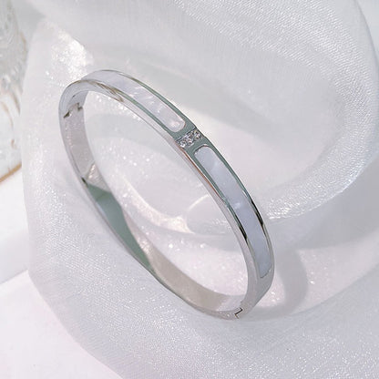 Gelang Wanita Sederhana Gaya Korea - Stainless Steel, Tidak Pudar, Elegan & Trendi! - 我的商店