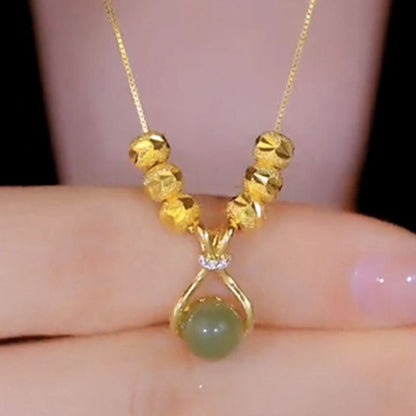 Kalung Lucky Pendant Titanium Steel untuk Wanita - Rantai Anti Pudar | Choker Perhiasan Hadiah Elegan - 我的商店