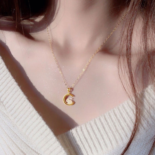 Kalung Lucky Pendant Titanium Steel untuk Wanita - Rantai Anti Pudar | Choker Perhiasan Hadiah Elegan - 我的商店