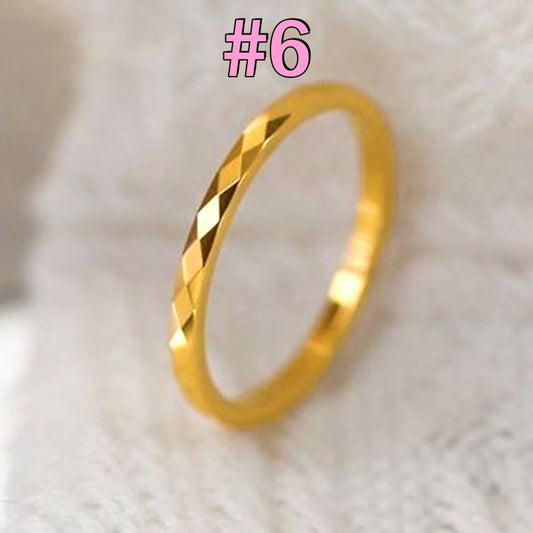 Cincin Berlian untuk Wanita - Singsing Emas | Aksesoris Perhiasan Elegan - 我的商店