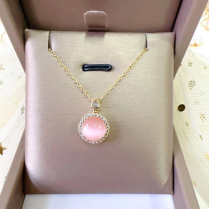 Grosir Kalung Wanita Liontin Mata Kucing Keberuntungan - Tidak Kusam & Hypoallergenic, Cocok untuk Hadiah! - 我的商店