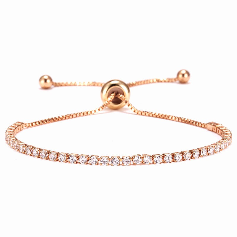 Gelang Wanita Full Drill Liontin - Aksesoris Jewelry Hadiah Ulang Tahun 2025 - 我的商店