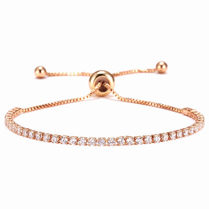 Gelang Wanita Full Drill Liontin - Aksesoris Jewelry Hadiah Ulang Tahun 2025 - 我的商店