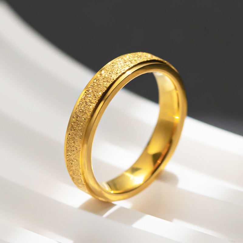 Cincin Couple Emas Berlian - Anti Kusam untuk Pasangan, Hadiah Anniversary/Tunangan - 我的商店