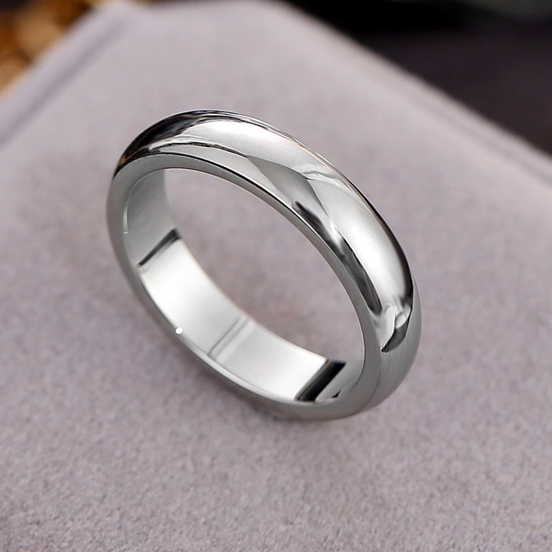 Cincin Dome untuk Wanita - Perhiasan Stainless Steel Lapisan Emas 18k | Aksesoris Pasangan Harian Murah dan Elegan - 我的商店